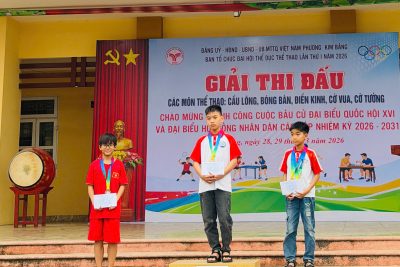 Kết quả thi đấu các môn thể thao cấp phường của học sinh trường Tiểu học Ngọc Sơn