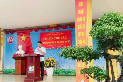 TRƯỜNG TIỂU HỌC NGỌC SƠN TỔ CHỨC ĐÓN THƯ BÁC VÀ PHÁT