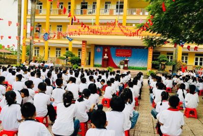 TRƯỜNG TIỂU HỌC NGỌC SƠN TỔ CHỨC ĐÓN THƯ BÁC VÀ PHÁT